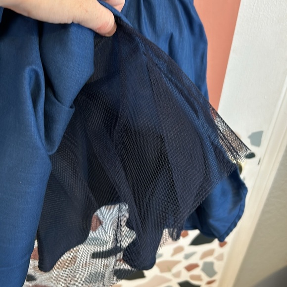 Keepsake the label floral chambray fit & flare cut out back dress - Picture 7 of 9